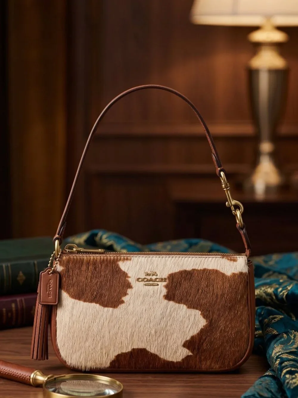 Coach Nolita 19 In Haircalf With Cow Print